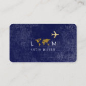 Blauw Visitekaartje voor reisagent (Voorkant)