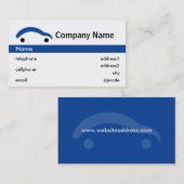 Blauw Visitekaartje voor winkels (Voorkant / Achterkant)