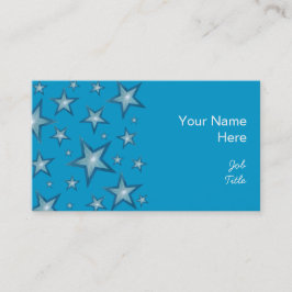 Blauw visitekaartje zijblauw