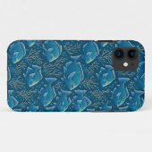 Blauw vispatroon Case-Mate iPhone case (Achterkant (horizontaal))