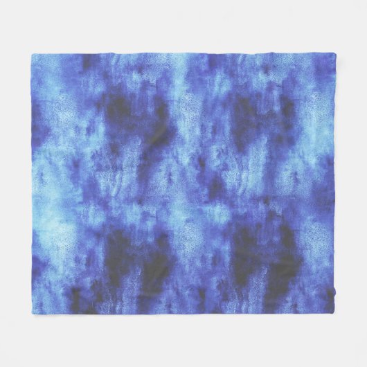 blauw vlak fleece deken (Voorkant (Horizontaal))