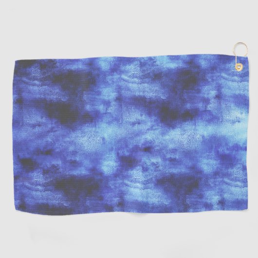 blauw vlak golfhanddoek (Horizontaal)