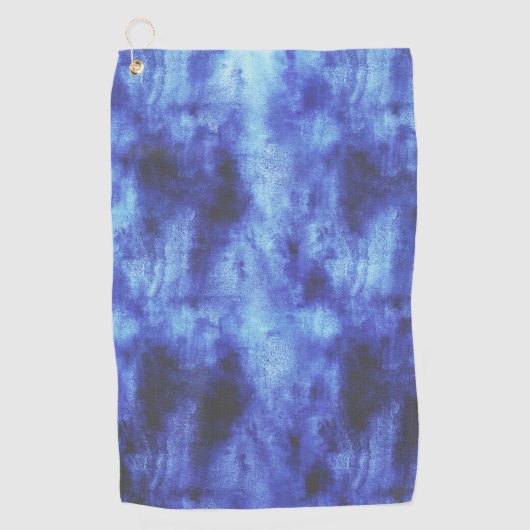 blauw vlak golfhanddoek (Voorkant)