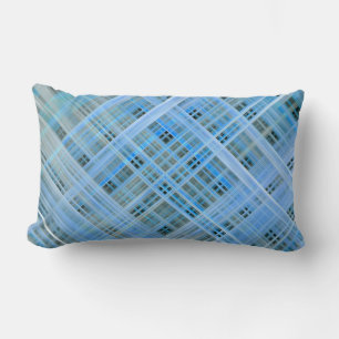 blauw vlakpatroon ontwerp kussen thuisdeeg