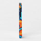 Blauw Vlammend Abstract Case-Mate iPhone Case (Achterkant/links)