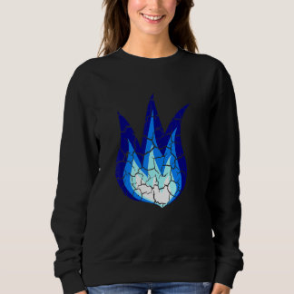 Blauw Vlamvuur Verversd Trui
