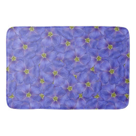 Blauw vlas naadloos patroon badmat