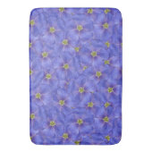 Blauw vlas naadloos patroon badmat (Voorkant Verticaal)