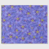 Blauw vlas naadloos patroon cadeaupapier (Vlak)