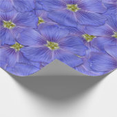 Blauw vlas naadloos patroon cadeaupapier (Hoek)