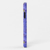 Blauw vlas naadloos patroon Case-Mate iPhone case (Achterkant/rechts)