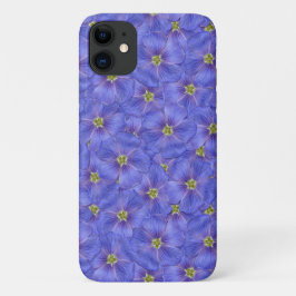 Blauw vlas naadloos patroon Case-Mate iPhone case