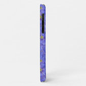 Blauw vlas naadloos patroon Case-Mate iPhone case (Achterkant/links)
