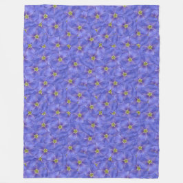 Blauw vlas naadloos patroon fleece deken