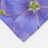 Blauw vlas naadloos patroon fleece deken (Hoek)