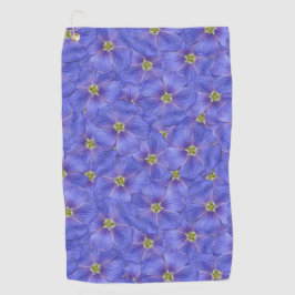 Blauw vlas naadloos patroon golfhanddoek