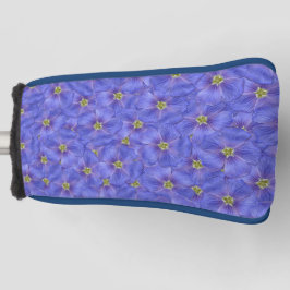 Blauw vlas naadloos patroon golfheadcover