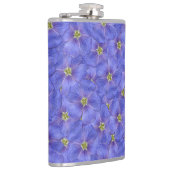 Blauw vlas naadloos patroon heupfles (Rechts)