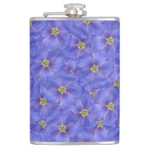 Blauw vlas naadloos patroon