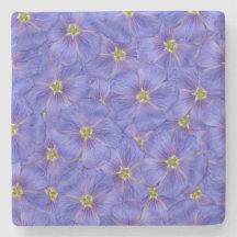 Blauw vlas naadloos patroon