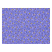 Blauw vlas naadloos patroon tafelkleed (Voorkant (Horizontaal))
