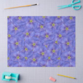 Blauw vlas naadloos patroon tissuepapier (Craft)