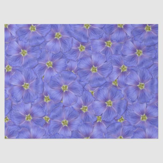 Blauw vlas naadloos patroon tissuepapier (Voorkant)