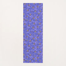 Blauw vlas naadloos patroon