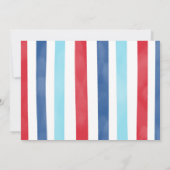 Blauw vliegtuig foto uitnodiging (Achterkant)