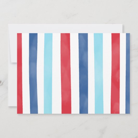 Blauw vliegtuig foto uitnodiging (Achterkant)