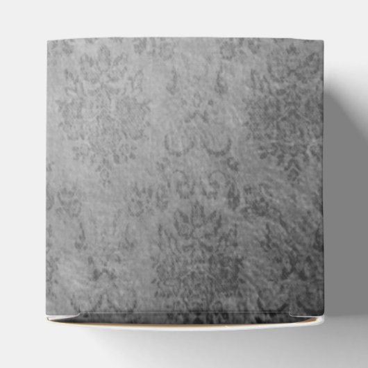 Blauw  vlinder Damask bruiloft Bedankdoosjes (Bovenkant)