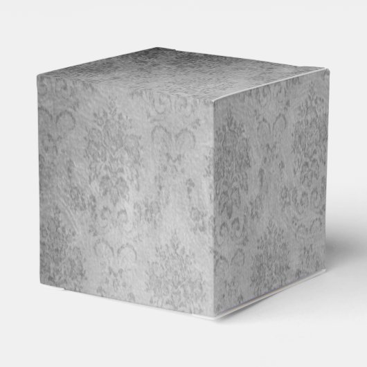 Blauw  vlinder Damask bruiloft Bedankdoosjes (Achterkant)