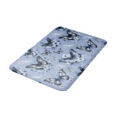 Blauw Vlinder Patroon Badmat (Gekanteld)