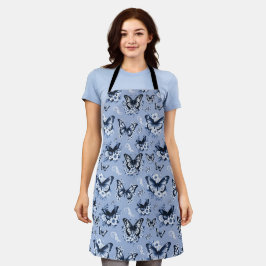 Blauw Vlinder Patroon Schort