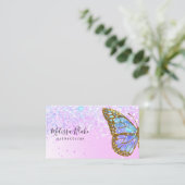 blauw vlinderdarm Visitekaartje (Staand voorkant)