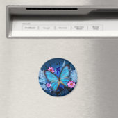 Blauw vlindermodel magneet (Insitu (Vaatwasser))