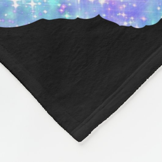 blauw vlinderpatroon fleece deken (Hoek)