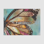 Blauw vlinderstaafpapier tissuepapier (Voorkant)