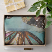 Blauw vlinderstaafpapier tissuepapier (Geschenk)