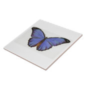  blauw-vlindertegel tegeltje (Zijkant)