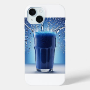 Blauw Vloeibare Bubble Patroon iPhone/iPad Case