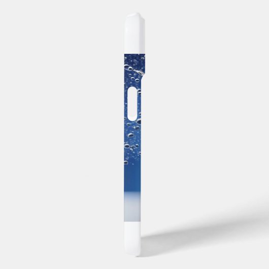 Blauw Vloeibare Bubble Patroon iPhone/iPad Case (Achterkant / Rechts)