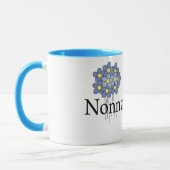 blauw VloerNonna T-shirt Mok (Links)