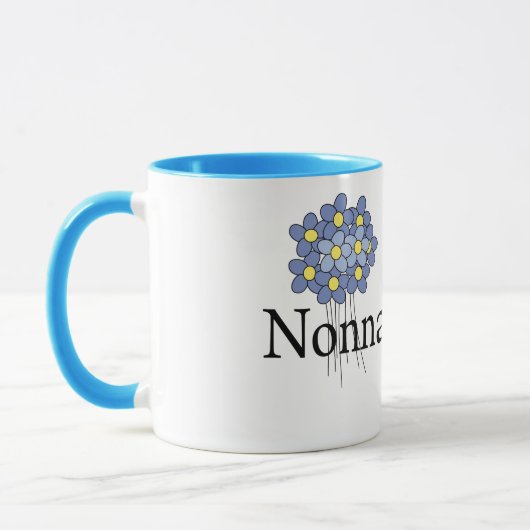  blauw VloerNonna T-shirt Mok (Links)