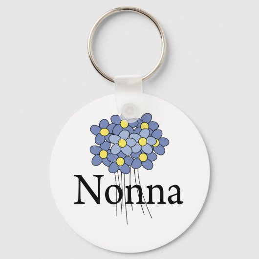  blauw VloerNonna T-shirt Sleutelhanger (Voorkant)
