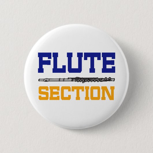 Blauw vlot ronde button 5,7 cm (Voorkant)