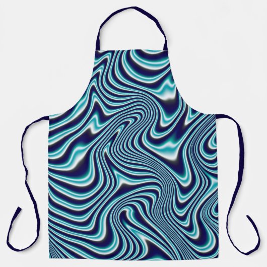 Blauw vocht schilderen schort (Voorkant)