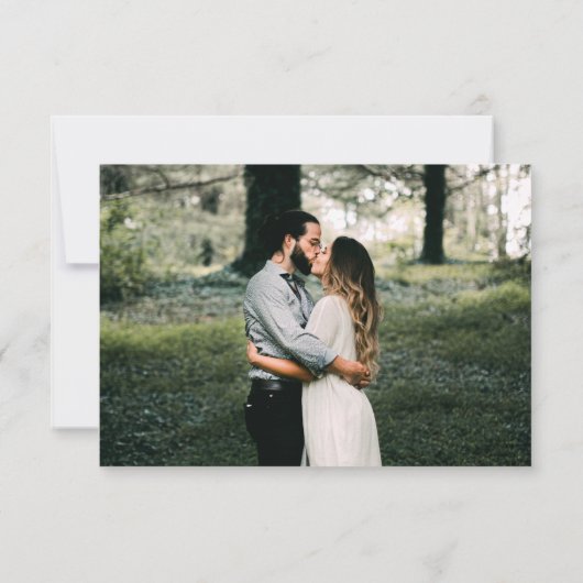 Blauw | Voedsel en slechte dansbewegingen opslaan Save The Date (Achterkant)