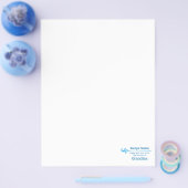 Blauw voedseletiket flyer (Enkel)