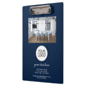 Blauw Voeg je Logo aangepaste promotiefoto toe Klembord (Links)